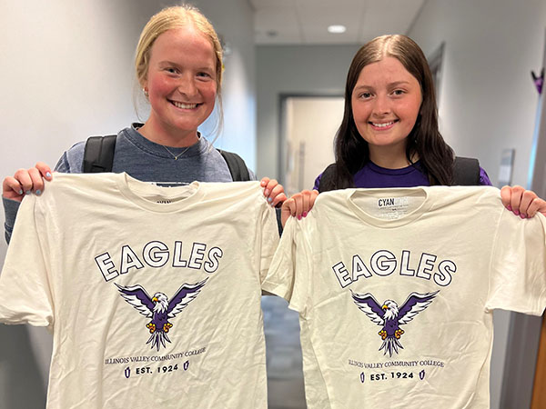 Students with college t-shirts