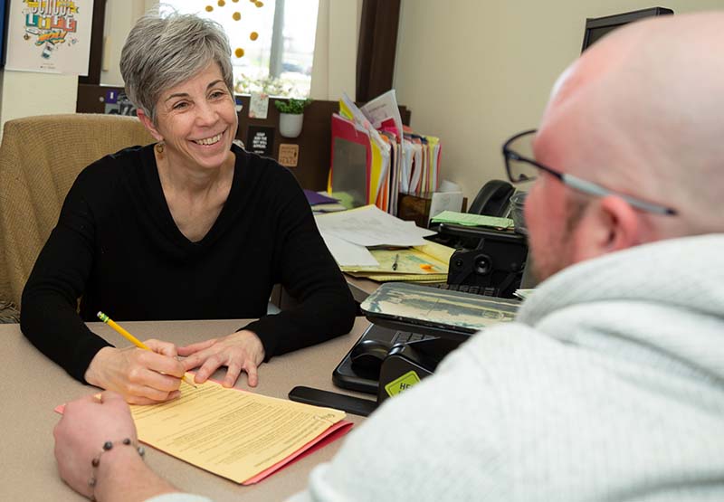 Index photo CAN coordinator meets student
