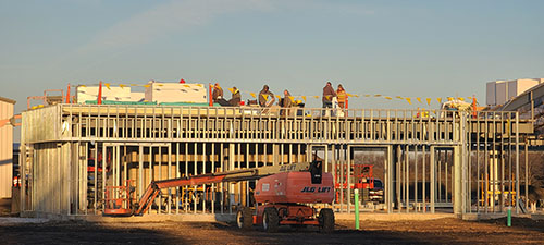 ROOFING MATERIALS BEING INSTALLED