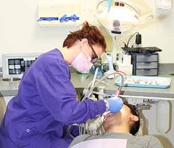 Dental Program Student Working