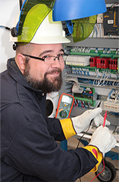 Electrical Program Student Working