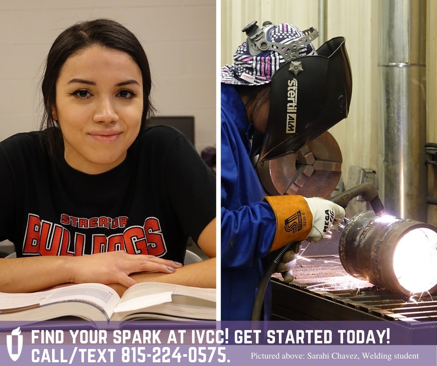 Adult student, Welding